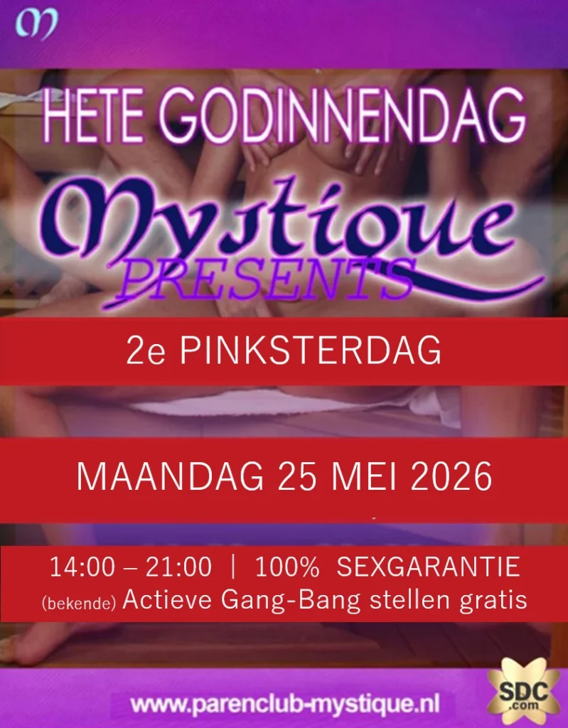 Evenement flyer voor Hete Godinnendag op 25 mei 2026