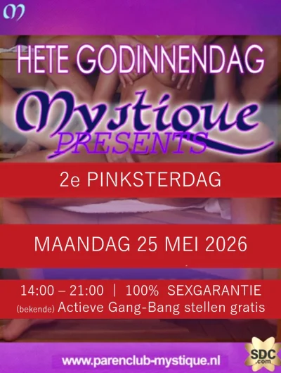 Evenement flyer voor Hete Godinnendag op 25 mei 2026