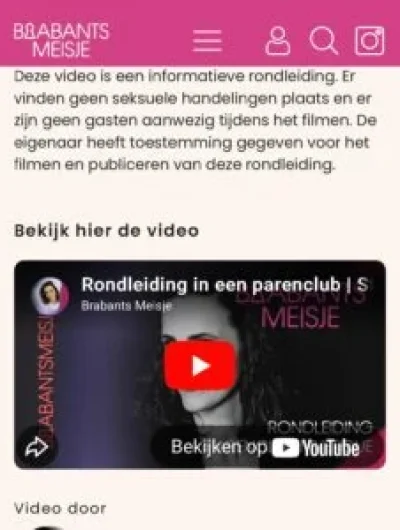 Brabants Meisje geeft een rondleiding